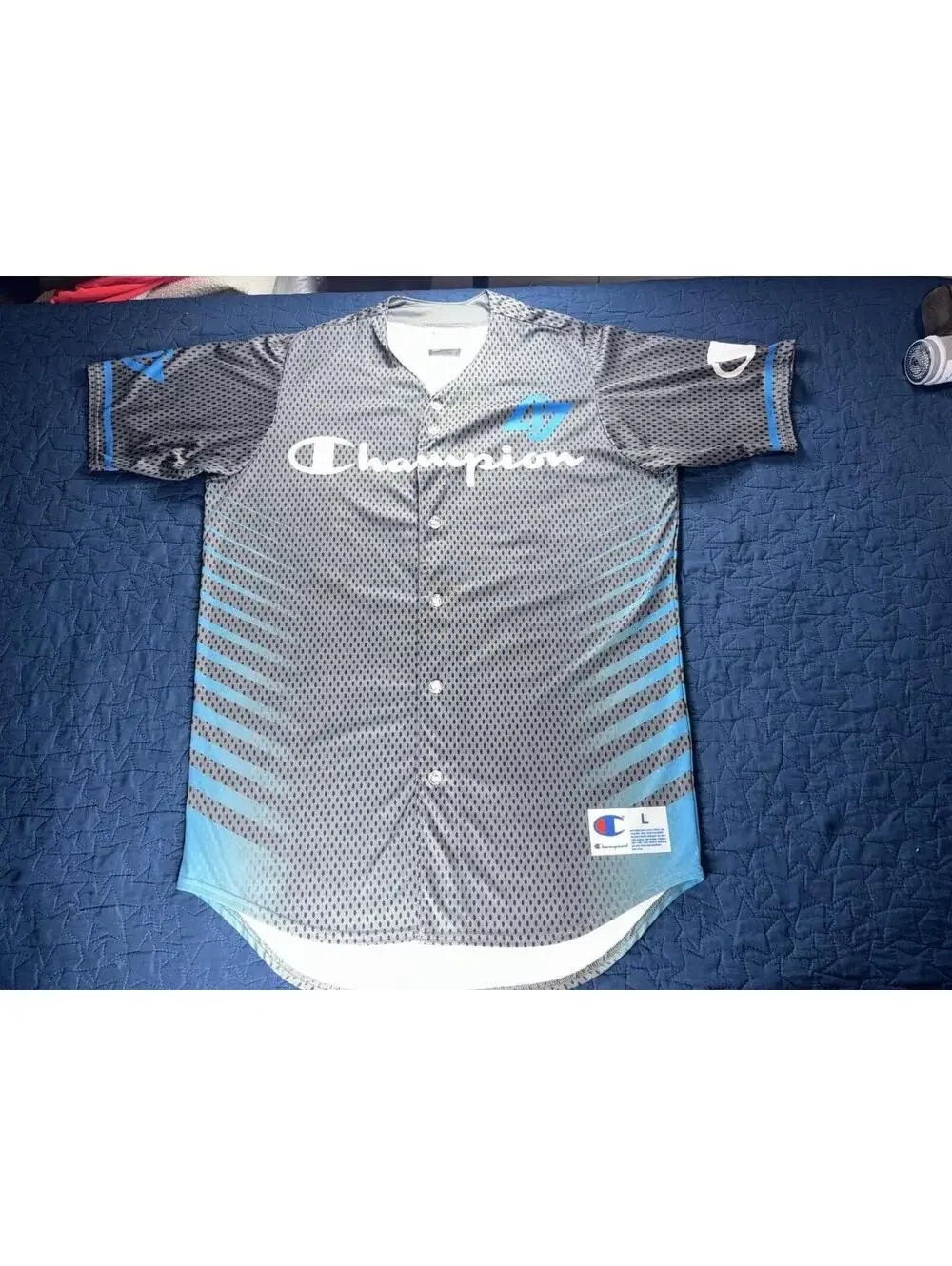 Champion UltraFuse Counter Logic Gaming Baseball Jersey Size L - Picture 1 of 9